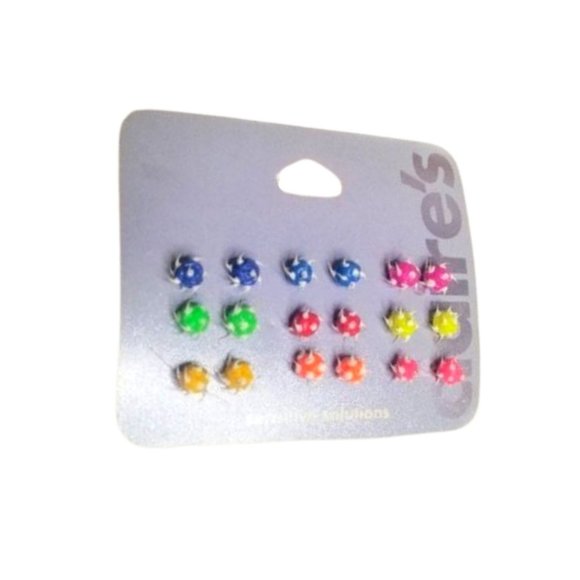 Claire's NWT Rainbow Stud Earring Set - Picture 1 of 2